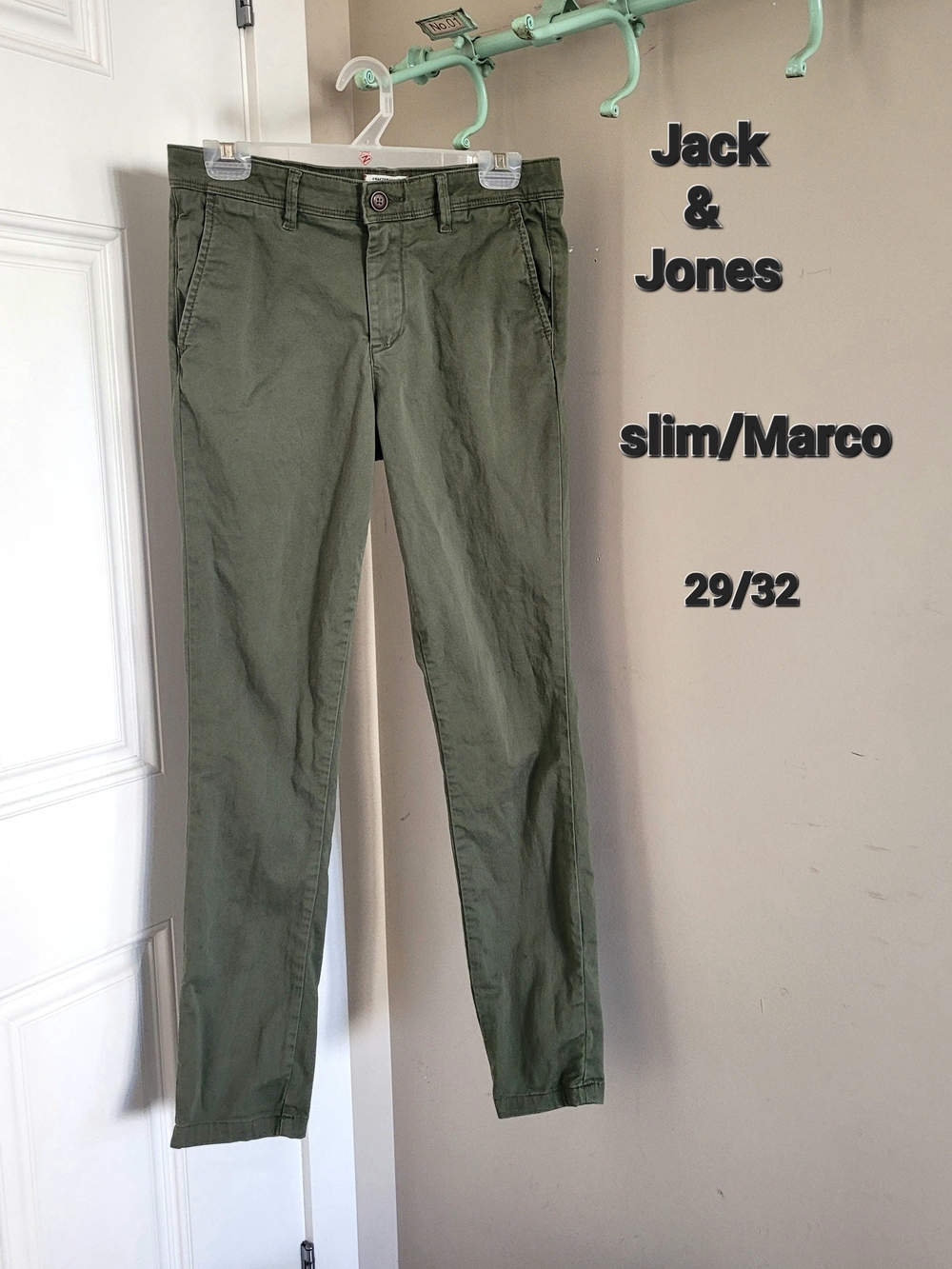 Jack & Jones Slim Marco Chino Pants - Olive